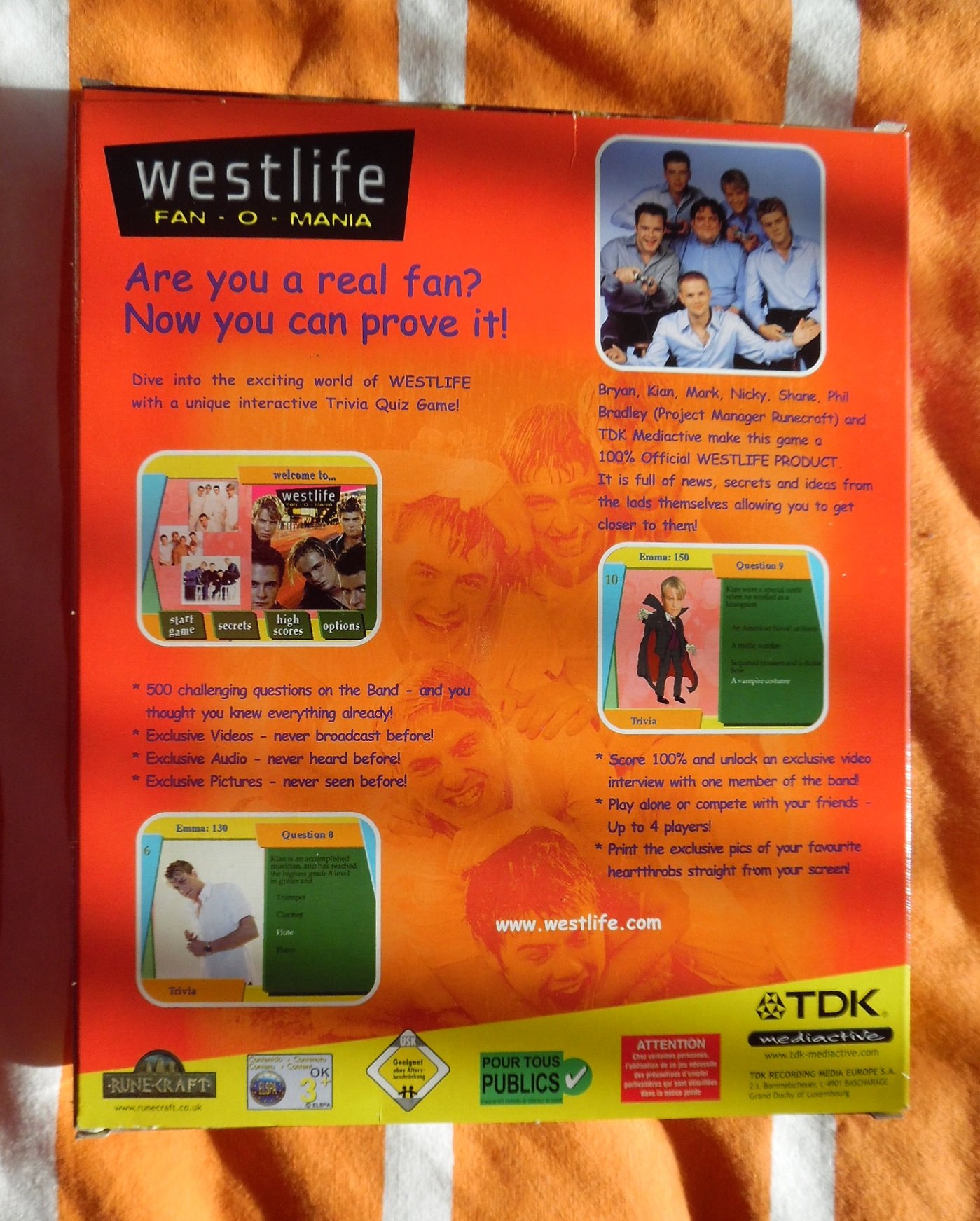 Te koop nieuwe CD-rom van Westlife Fan-O-Mania (nog geseald) - Afbeelding 2
