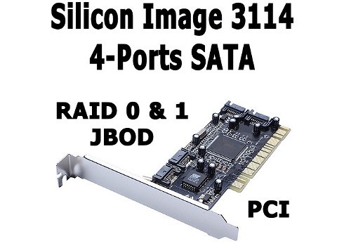 Silicon Image 3114 4-Ports SATA RAID PCI Controllers - 0