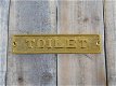 Messing bordje Toilet - voor Toiletdeur - 1 - Thumbnail