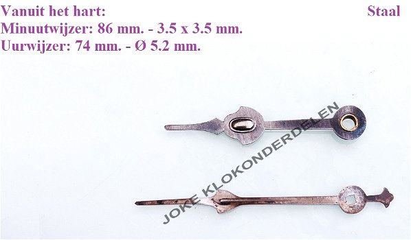 = Wijzers = regulateur Junghans =45943 - 0