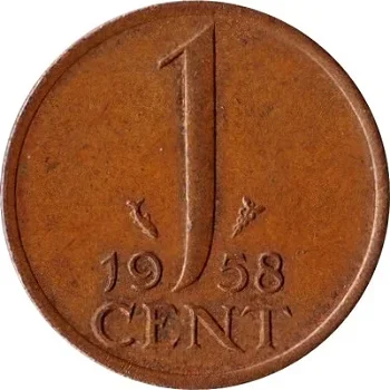 Nederland juliana 1 cent 1952 - 0