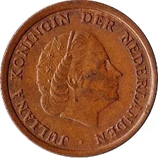 Nederland juliana 1 cent 1963