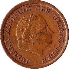 Nederland juliana 1 cent 1966