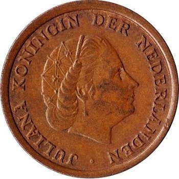 Nederland juliana 1 cent 1969 mm vis - 1
