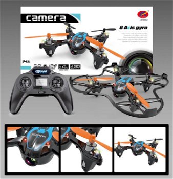 Quadcopter 2.4 GHz Seek met HD camera 13 cm nieuw - 1