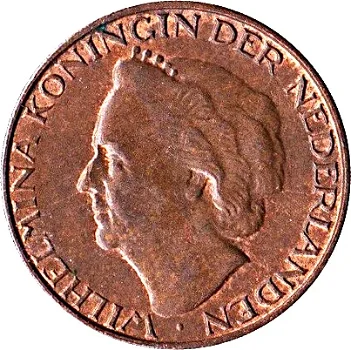 Nederland Wilhelmina 1 cent 1948 - 0