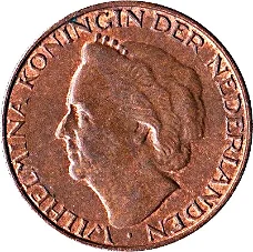 Nederland Wilhelmina 1 cent 1948