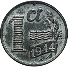 Nederland  1 cent Wilhelmina 1942 