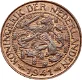 Nederland 1 cent Wilhelmina 1941 brons - 0 - Thumbnail