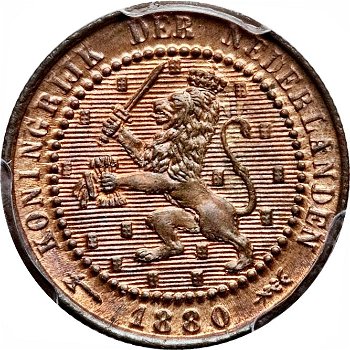 Nederland 1 cent Willem 3 1878 - 1