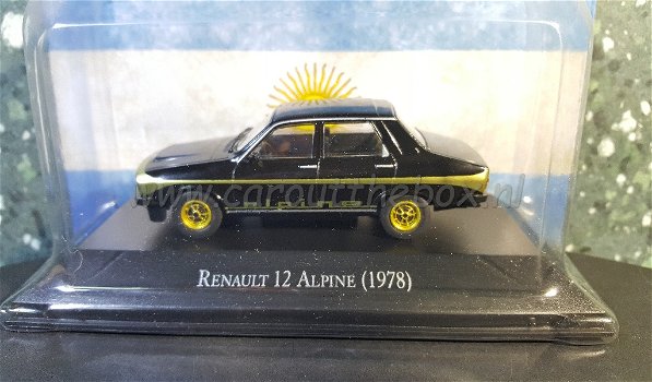Renault 12 Alpine 1978 zwart 1:43 Atlas - 0