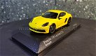 Porsche 718 Cayman GTS geel 1:43 Minichamps - 1 - Thumbnail