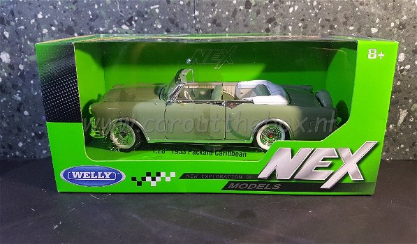 Packard Caribbean conv. groen 1:28 Welly - 3