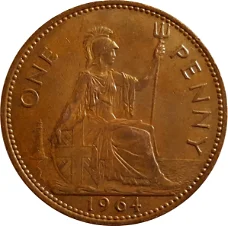 Groot Brittanië 1 penny 1967