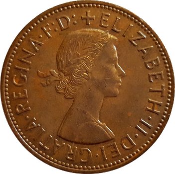 Groot Brittanië 1 penny 1967 - 1