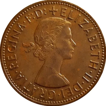 Groot Brittanië 1 penny 1966 - 0