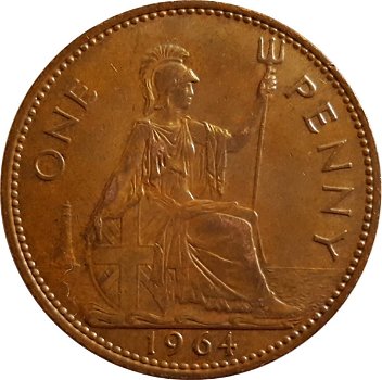 Groot Brittanië 1 penny 1966 - 1