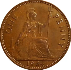 Groot Brittanië 1 penny 1961 