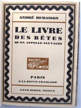 [Reliure] Le livre des bêtes qu’on appelle sauvages 1/25 HC - 2