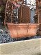 Rustiek metalen wandhouder met een bloembak, tuindeco - 4 - Thumbnail