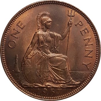 Groot Brittanië 1 penny 1946 - 1