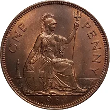 Groot Brittanië 1 penny 1945