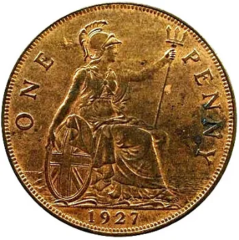 Groot Brittanië 1 penny 1927 - 0