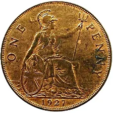 Groot Brittanië 1 penny 1927