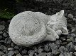 Slapende kat , poes, stenen dierenfiguur ,kat ,poes - 0 - Thumbnail