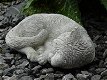 Slapende kat , poes, stenen dierenfiguur ,kat ,poes - 6 - Thumbnail