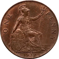 Groot Brittanië 1 penny 1920