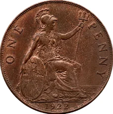 Groot Brittanië 1 penny 1919