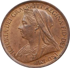 Groot Brittanië 1 penny 1897  kwaliteit ZG  