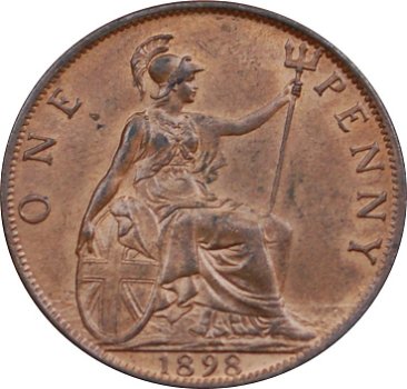 Groot Brittanië 1 penny 1897 kwaliteit ZG - 1