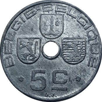 5 centimes 1943 belgique-belgië - 1