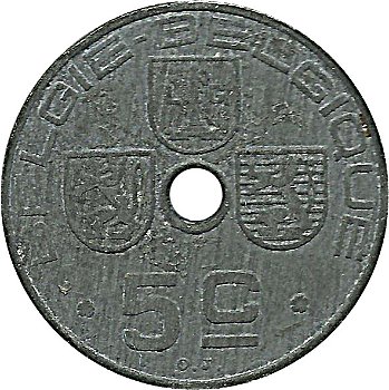 5 centimes 1942 belgië belgique - 1
