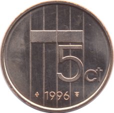 Nederland 5 cent /stuiver 1998