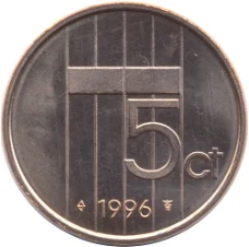 Nederland 5 cent /stuiver 1991
