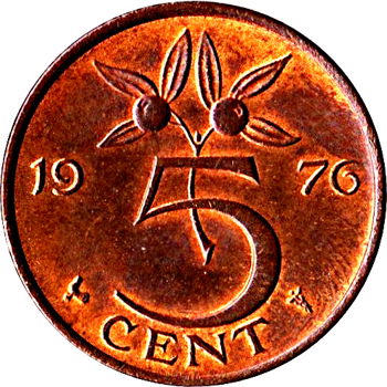 Nederland 5 cent /stuiver 1977 - 0
