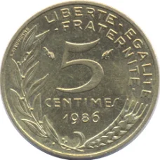 Frankrijk 5 centimes 1996