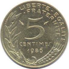 Frankrijk 5 centimes 1993  