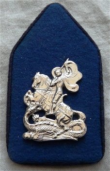 Kraagspiegel / Embleem DT, Regiment Huzaren, Huzaren van Boreel, Linkse Uitvoering, KL.(Nr.1) - 1