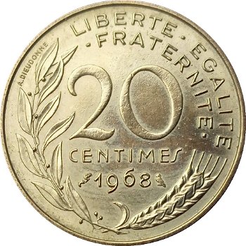 Frankrijk 20 centimes diverse jaren zie omschrijving. bieden op 1 munt - 0