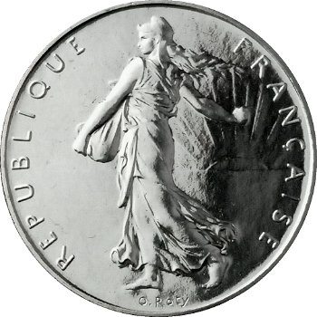Frankrijk 1 franc onderstaande jaren , bieden per munt - 1