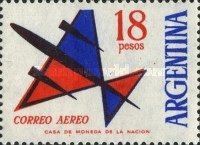 842 argentinië 18 pesos 1963 conditie: gestempeld - 0