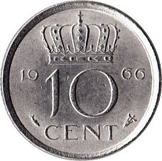 Nederland 10 cent 1980