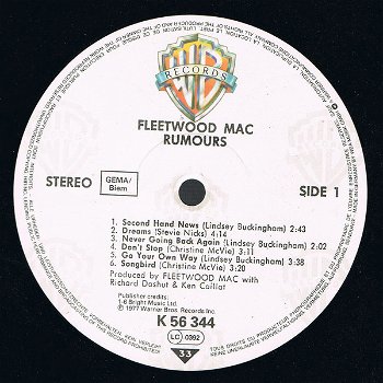 LP - Fleetwood Mac - Rumours - Germany - 1