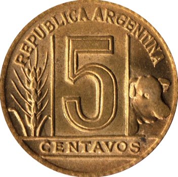 Argentinië 5 centavos 1948 - 1