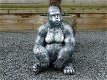 Gorilla , volledig uit polystone , beeld , XL , -groot, aap - 1 - Thumbnail