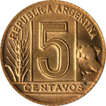 Argentinië 5 centavos 1950 - 1
